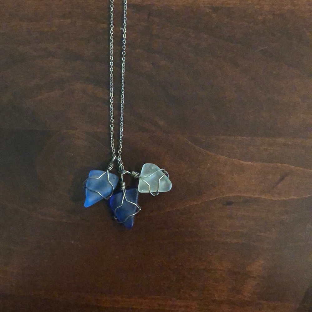 Sea glass necklace